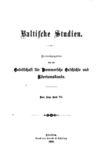 Baltische Studien