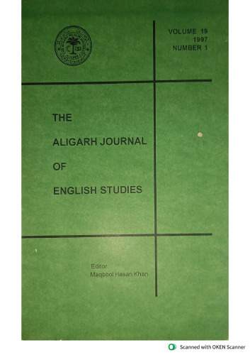 The Aligarh Journal of English Studies