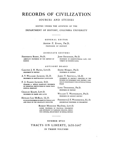 Tracts on liberty in the Puritan Revolution, 1638-1647, Vol. 2