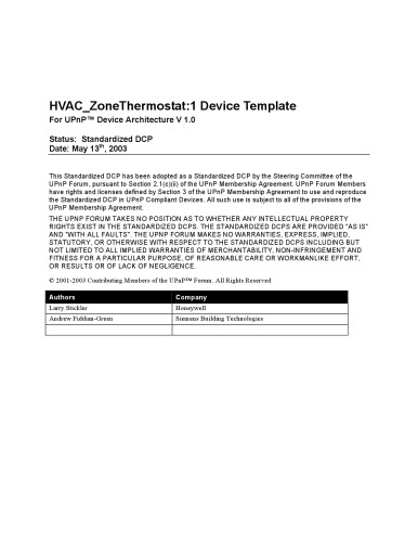 HVAC_ZoneThermostat:1 Device Template