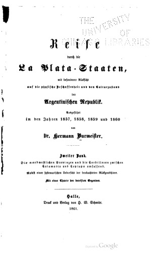 Reise durch die La Plata-Staaten
