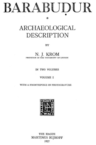 Barabudur: Archaeological Description
