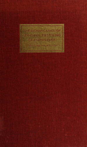 The Significance of Spinoza's First Kind of Knowledge