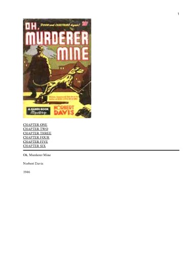 Oh, Murderer Mine