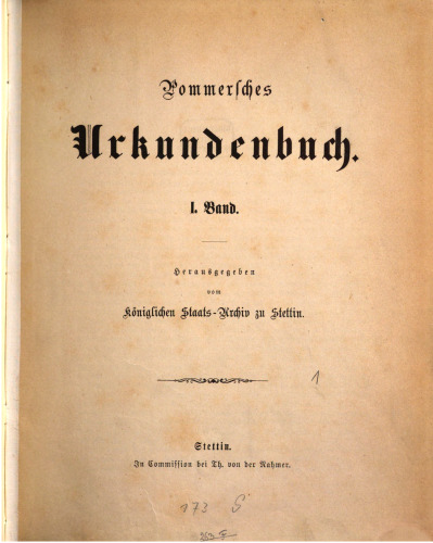 Pommersches Urkundenbuch