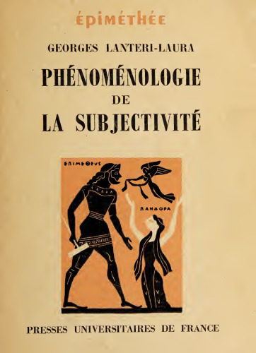 Phénoménologie de la subjectivité