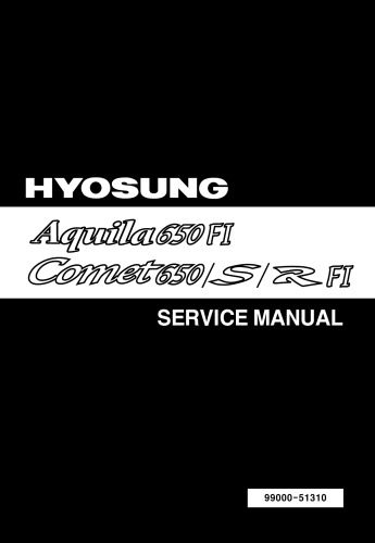Hyusung GT650 EFI GV650 EFI Aquila and Comet Service Manual