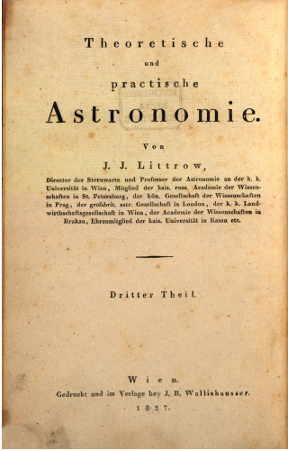 Theoretische und praktische Astronomie