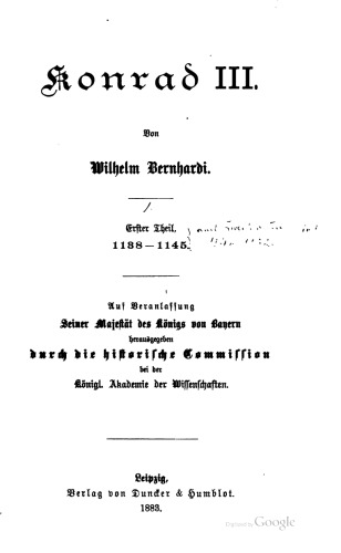 Konrad III. / 1138 - 1145
