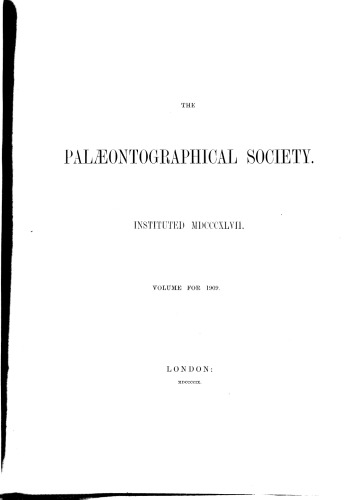 A monograph of British belemnitidae: Jurassic