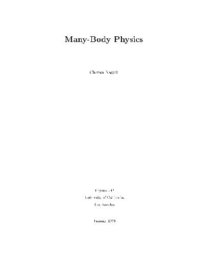 Many-Body Physics