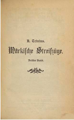 Märkische Streifzüge