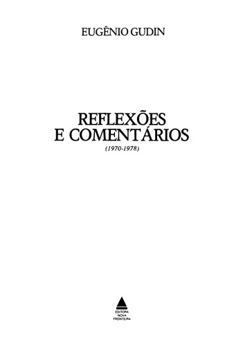 Reflexões e Comentários (1970-1978)