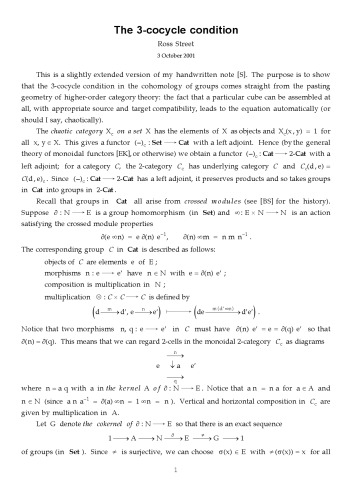 The 3-cocycle condition [expository notes]