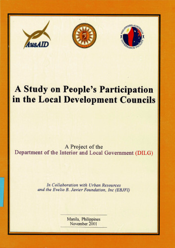 A Study on People’s Participation in the Local Development Councils