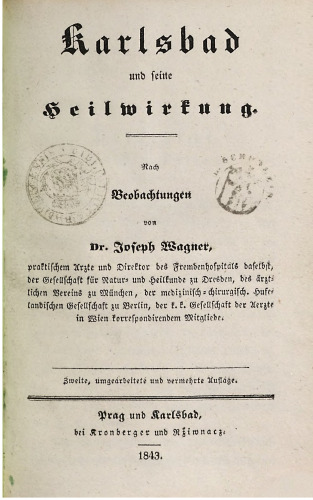 Karlsbad und seine Heilwirkungen