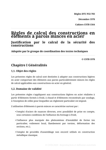 NF Sécurité des constructions