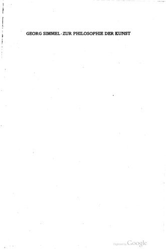 Zur Philosophie der Kunst. Philosophische und kunstphilosophische Aufsätze