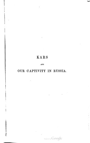 Kars and Our Captivity in Russia