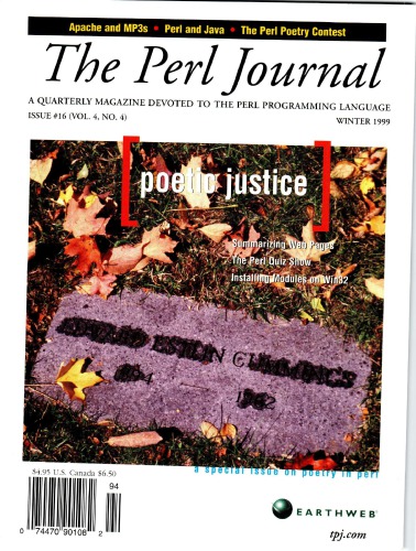 The Perl Journal - Issue #16 (Vol. 4 No. 4) - Winter 1999