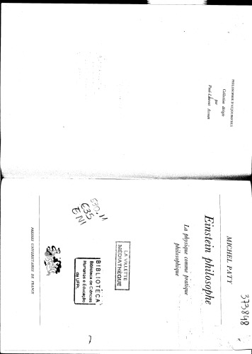 Einstein philosophe