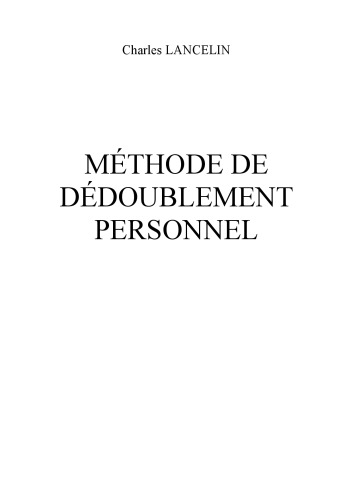 Méthode de dédoublement personnel