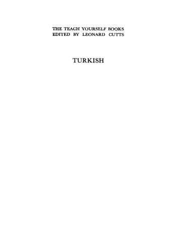 Teach Yourself Turkish