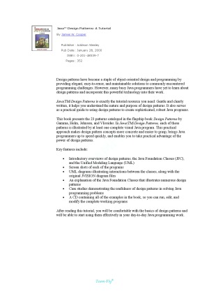 Java Design Patterns A Tutorial
