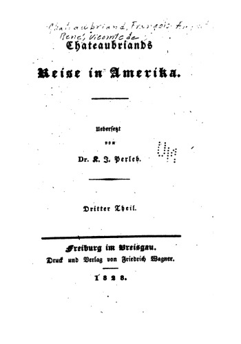Chateaubriands Reise in Amerika