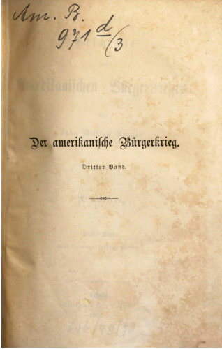 Geschichte des Amerikanischen Bürgerkrieges