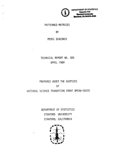 Patterned matrices