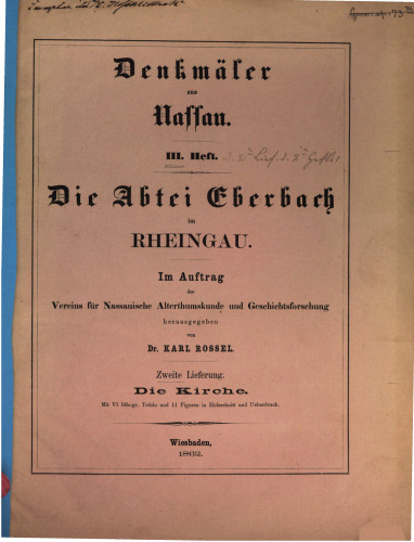 Die Abtei Eberbach im Rheingau / Die Kirche