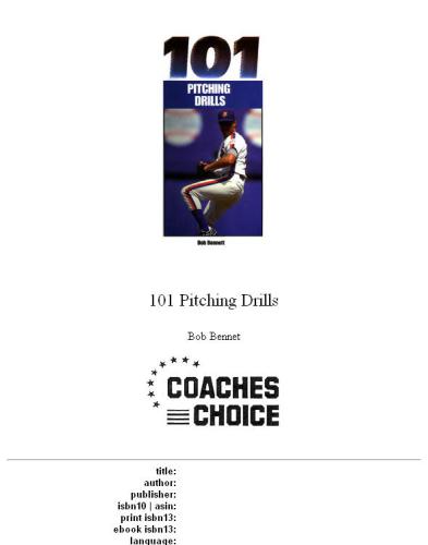 101 Pitching Drills