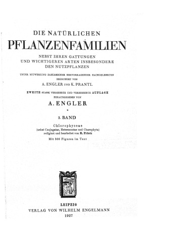 Die naturlichen pflanzenfamilien