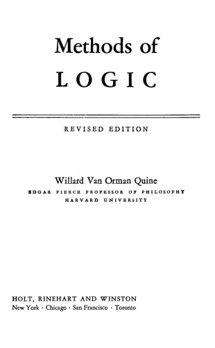 Methods of Logic