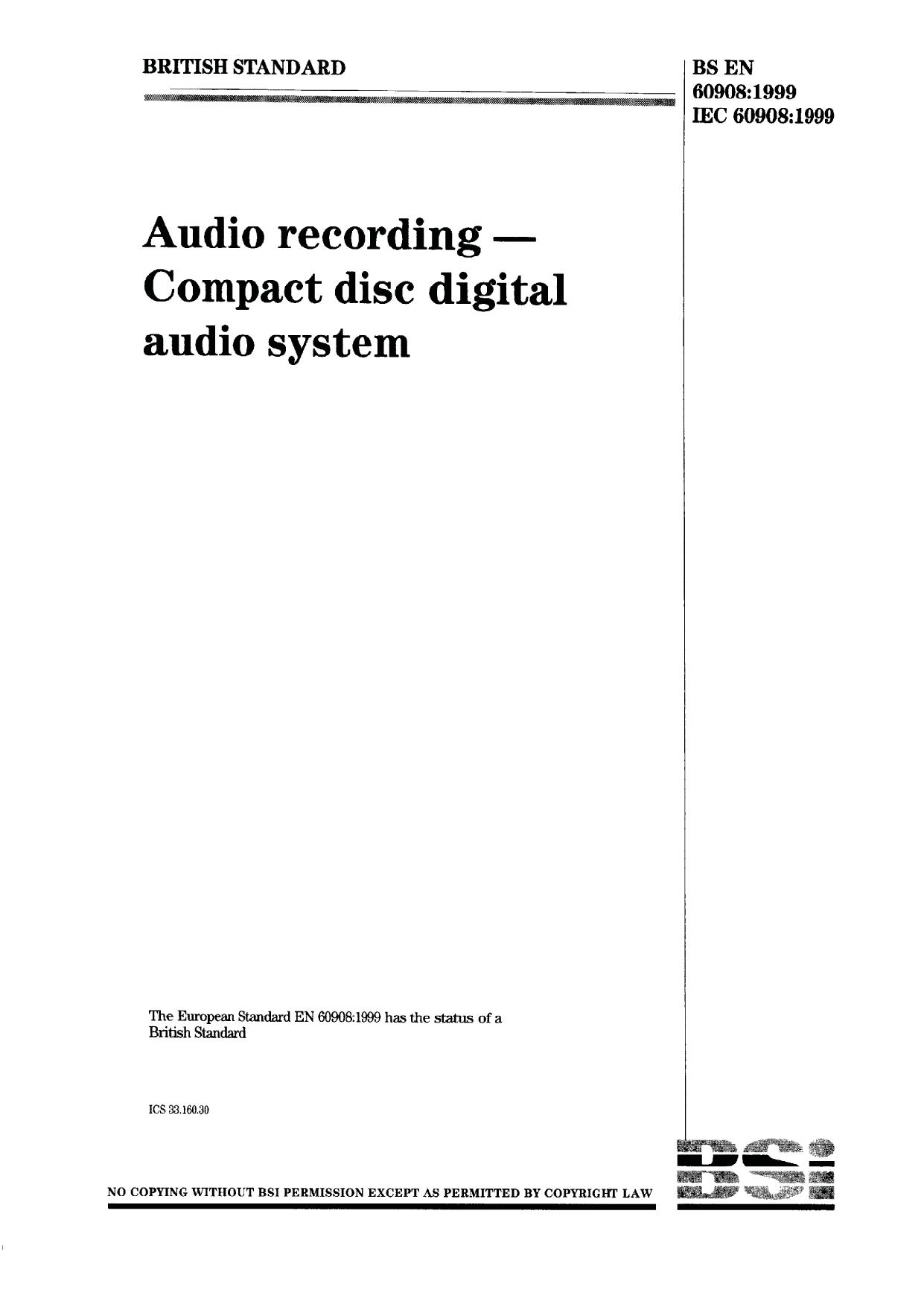 Compact Disc Digital Audio System