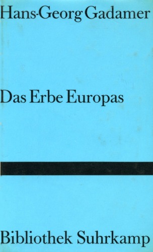 Das Erbe Europas. Beiträge.