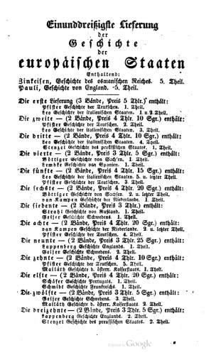 Geschichte von England