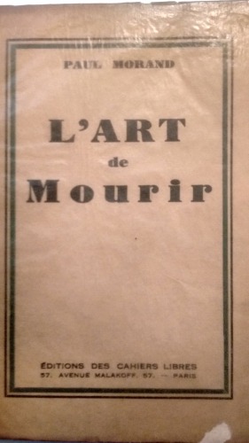 L’art de mourir suivi de Le suicide en littérature