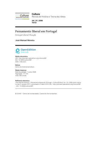 Pensamento liberal em Portugal