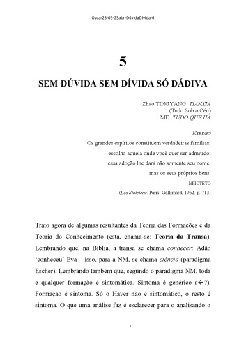 Re-Evolução da Psicanálise Cap. 5