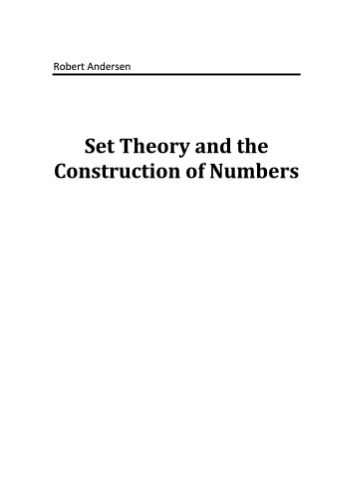 Set Theory and the Construction of Numbers