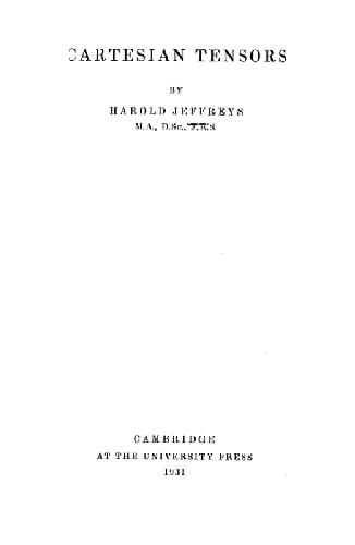 Cartesian Tensors