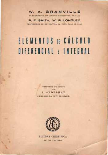 Elementos de Cálculo Diferencial e Integral