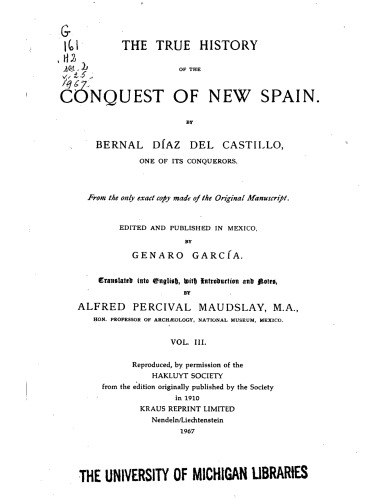 The conquest of New Spain, Vol. 3