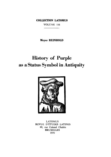 History of Purple as A Status Symbol in Antiquity