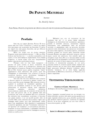 De Papatu materiali (On Being Pope Materially)