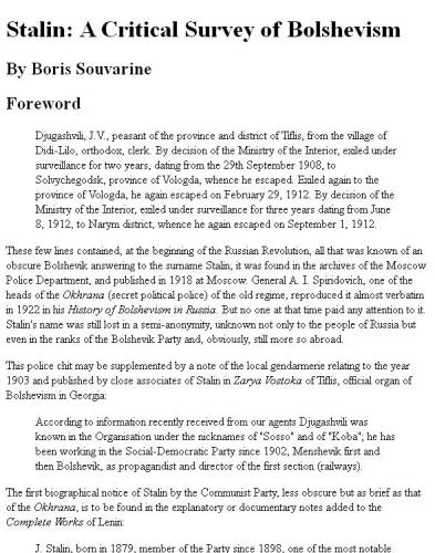 Stalin: A Critical Survey of Bolshevism