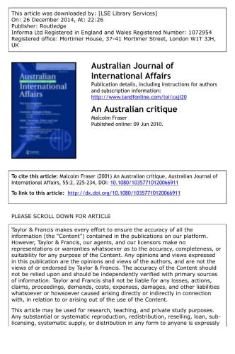 Is strategic geography relevant to Australia’s current defence policy?