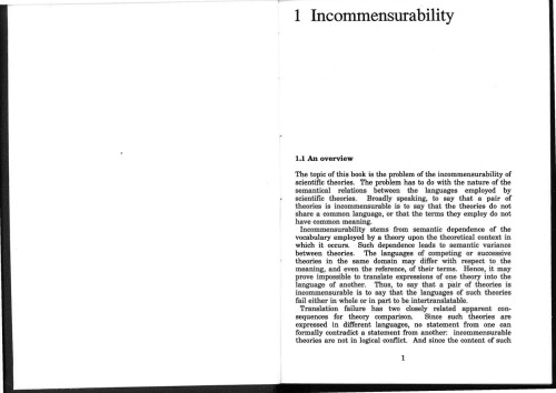 The Incommensurability Thesis